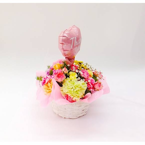 バルーンピック付きアレンジ