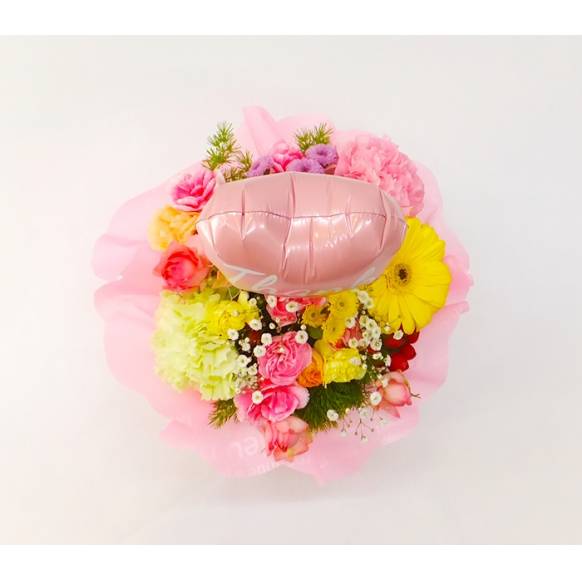 バルーンピック付きアレンジ